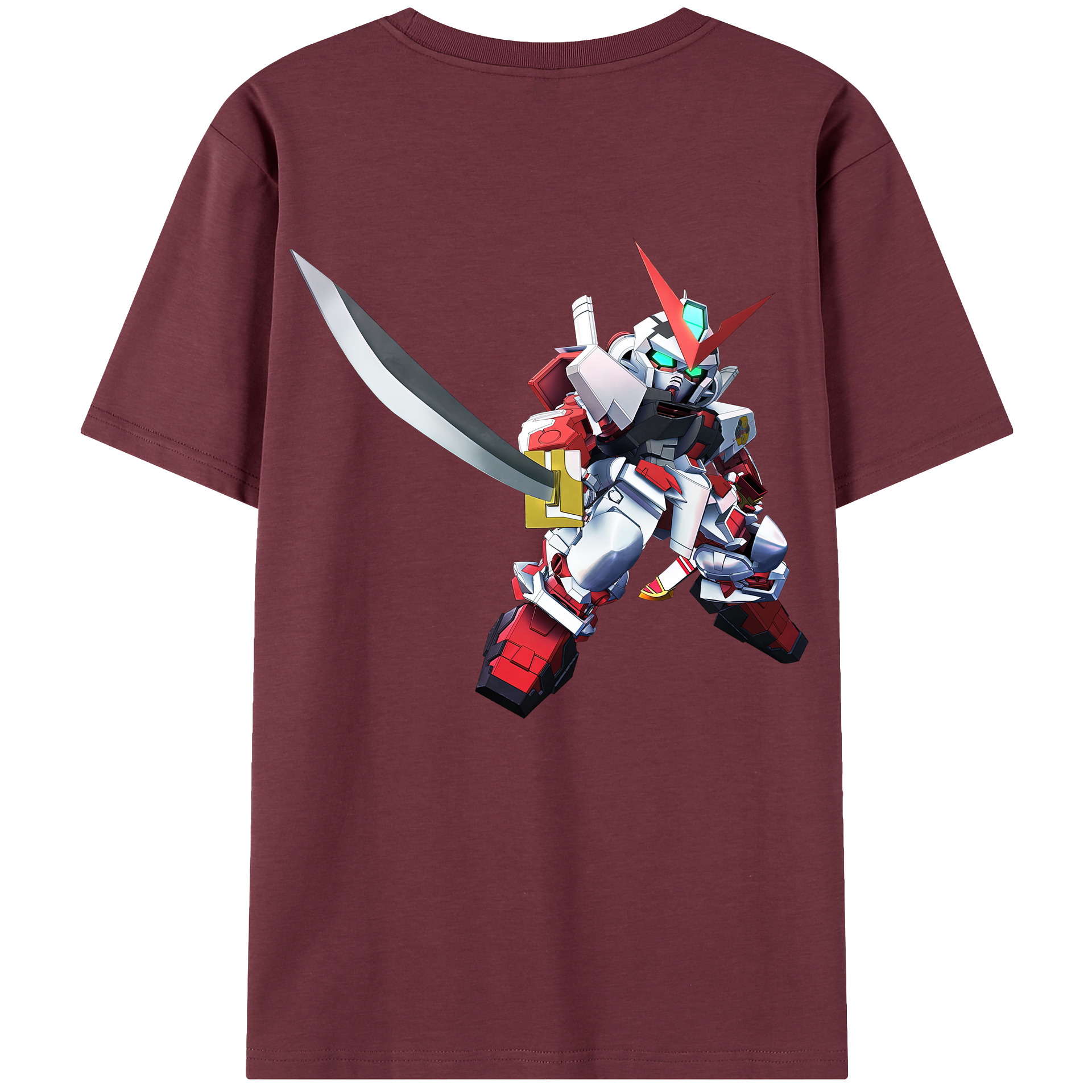 （画像用） 機動戦士ガンダム Mobile Suit Gundam 綿100％半袖Tシャツ（背面プリント）